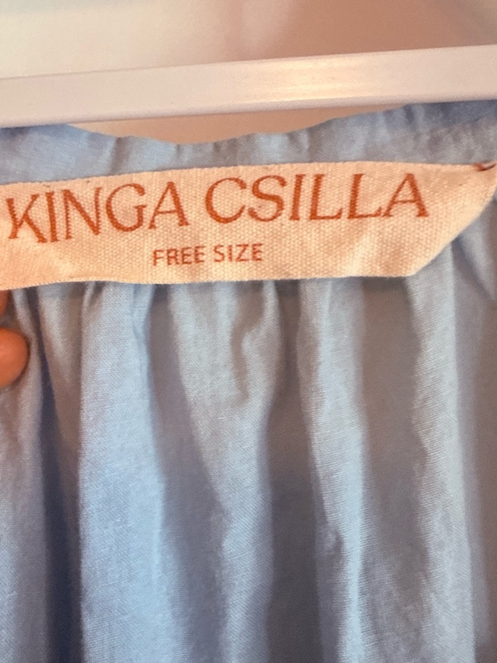 KINGA CSILLA Light Blue Women's Dress - Elegant Casual Silhouette